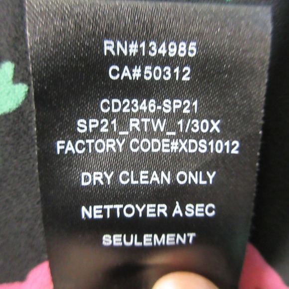 For Love & Lemons Becca Backless Maxi Dress XS Black Pink Floral Slit Party 226 - Picture 5 of 10